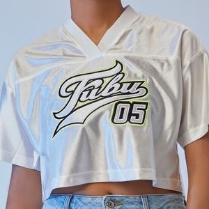 F21 x FUBU Mesh Crop Top